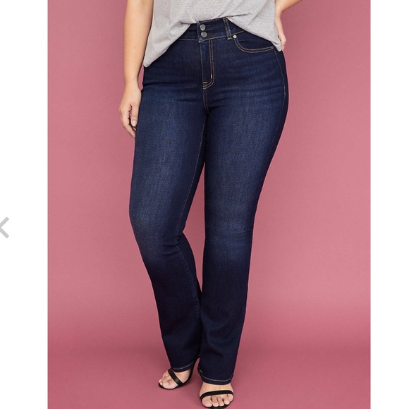 NWT Lane Bryant Tummy Panel HighRise Bootcut Jeans - Picture 8 of 9